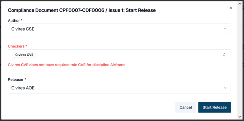 Document release with safeguards based on skills matrix